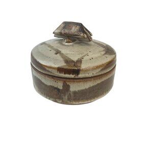 Fabrile Studios, CA Covered Lidded Bowl, Pottery, Handmade Art Pottery